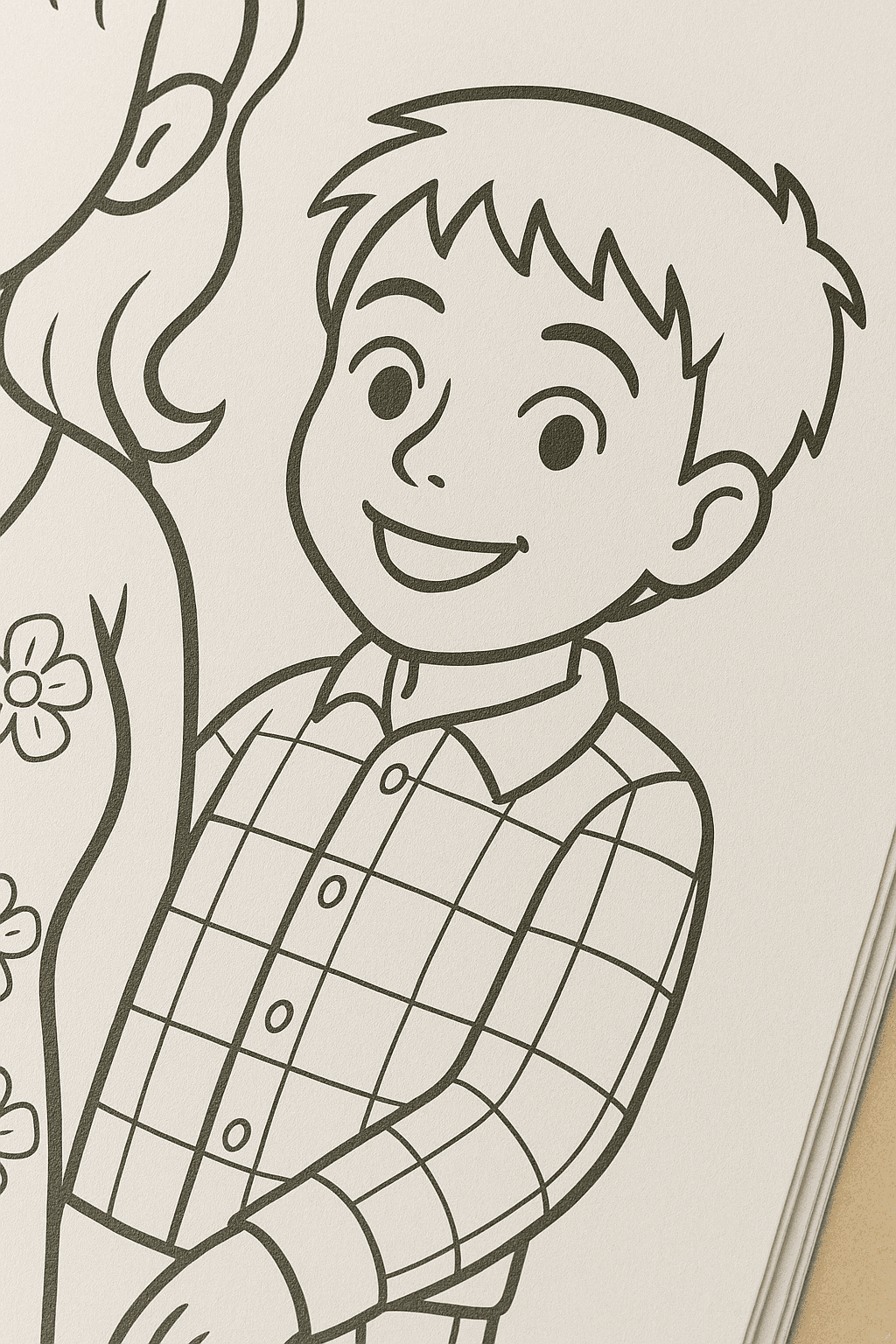 Personalized coloring book pages